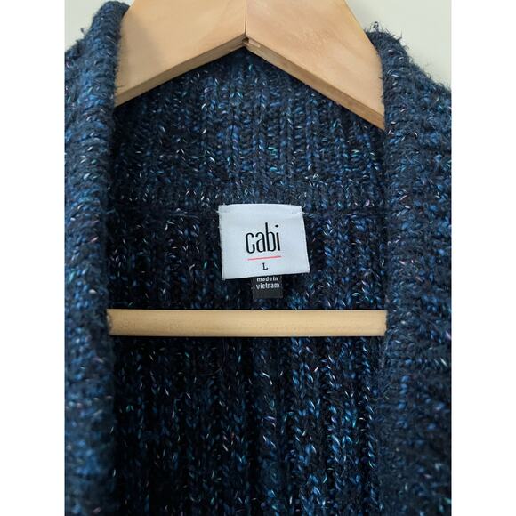 Cabi Women's Sweater Long Sleeve Cozy Warm Knit Blue Large - Picture 5 of 8